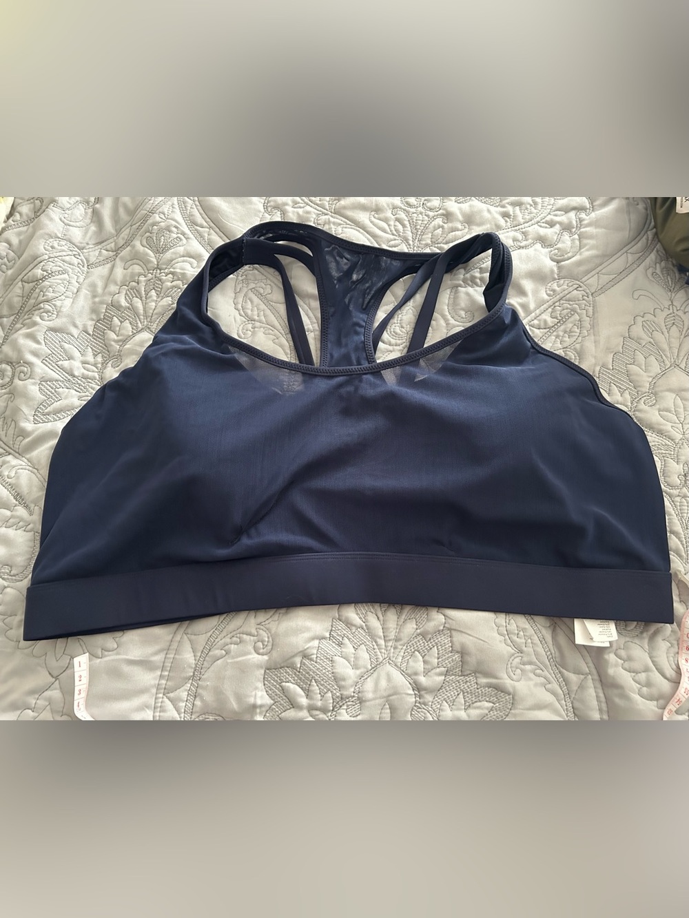 Fabletics Navy Racerback Sports Bra - Women Intimates & Sleepwear